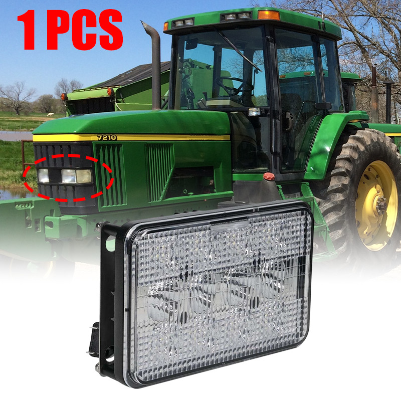 60W LED Headlight Hi/Lo Beam For John Deere 7210,7410,7510,7610,7710,7810,5105 +