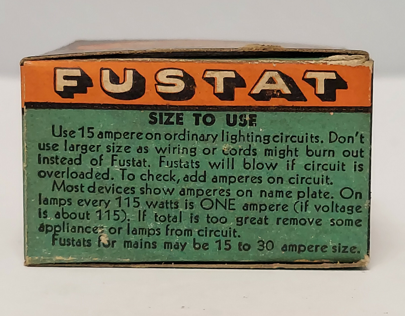 Buss Fustats Fuses S 15A Dual-Element 125 Volt or Less USA