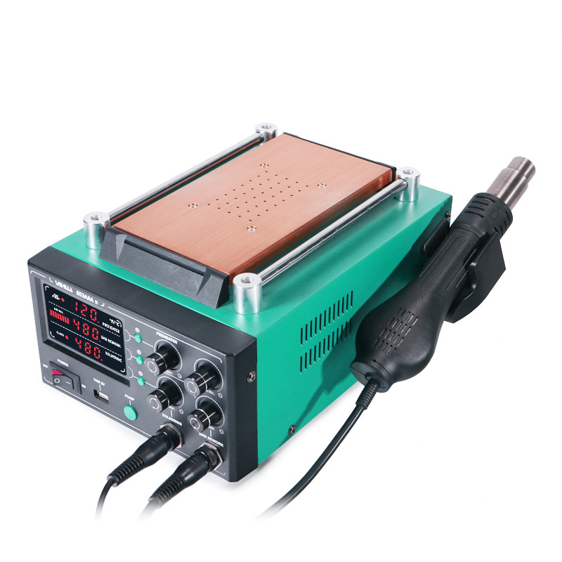 YIHUA 853AAA-II 3-in-1 Soldering Rework Station – Hot Air, Preheater Desoldering