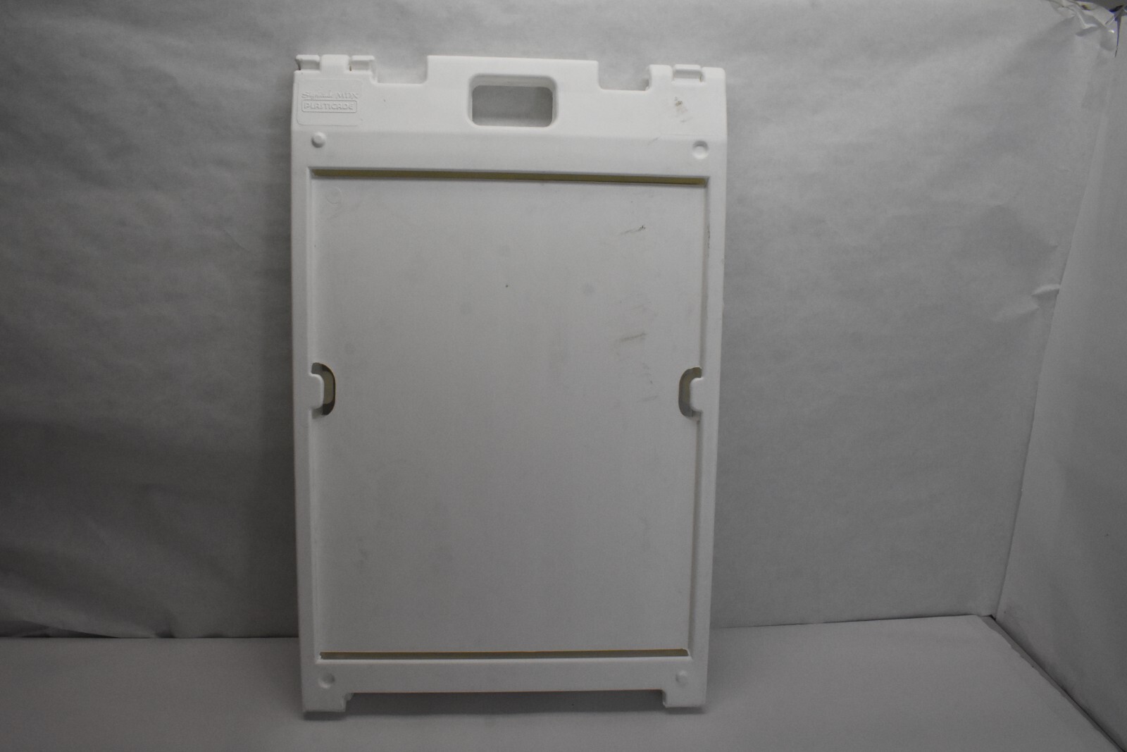 Plasticade Signicade Portable Folding Sidewalk Double Sided Sign Stand White