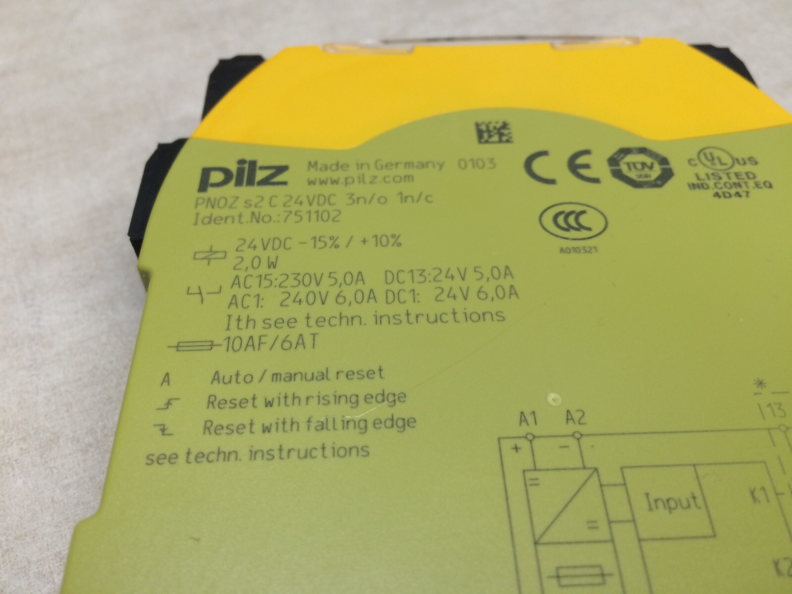 Pilz PNOZ S2 Safety Relay 24V DC