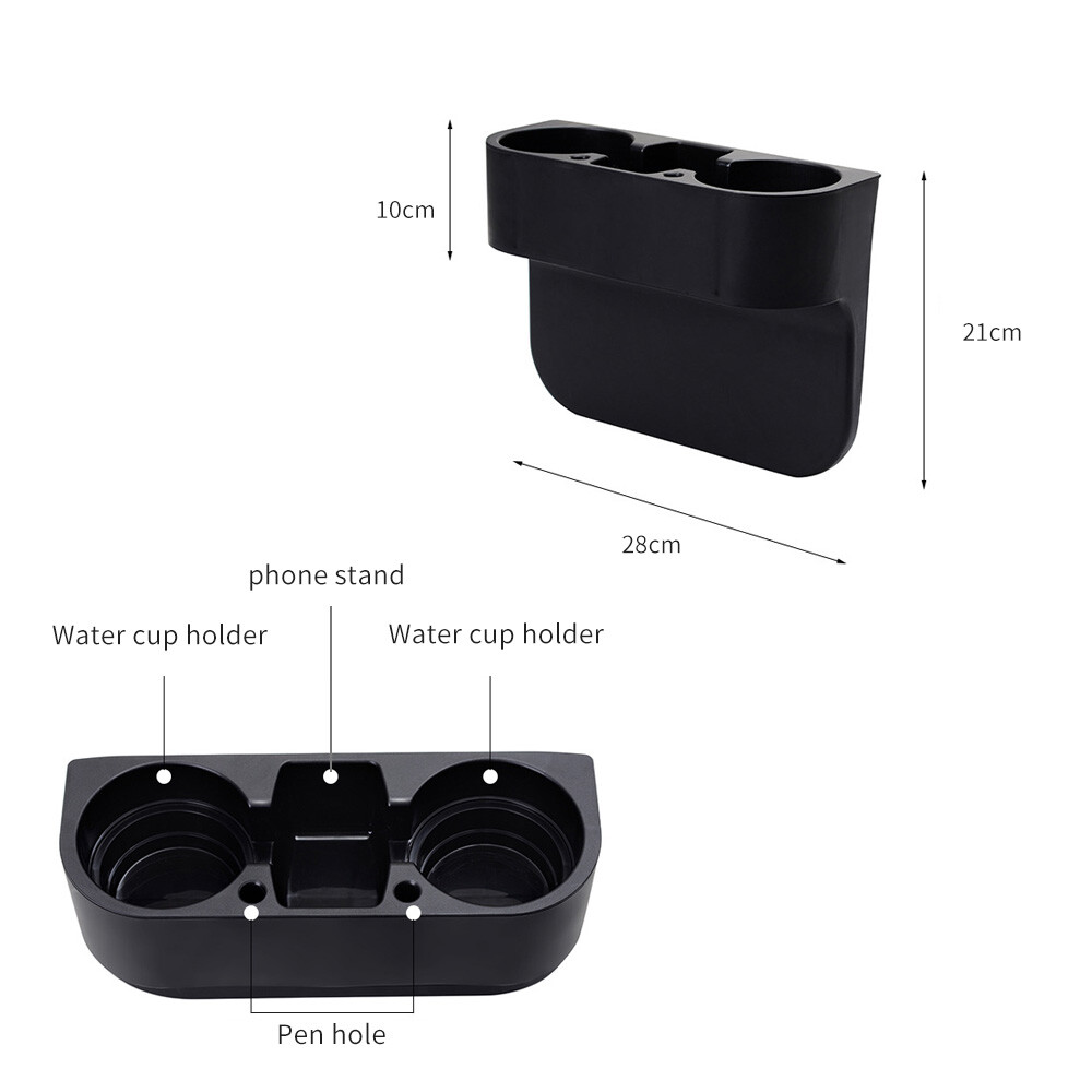 Car Seat Gap Cup Holder Phone Bottle Storage Organizer Box Drink Mount Stand