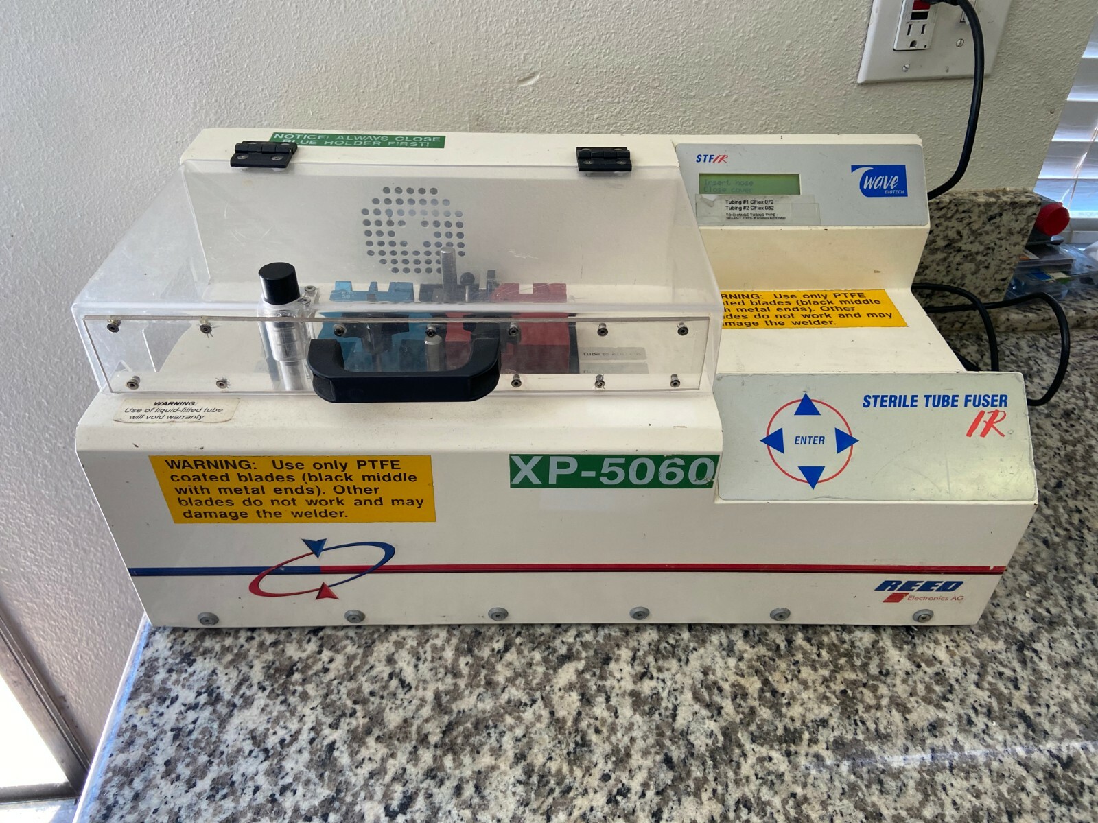 Reed Wave Biotech STF/IR Sterile Tube Fuser / Welder with 5/8″ OD Fuser Blocks