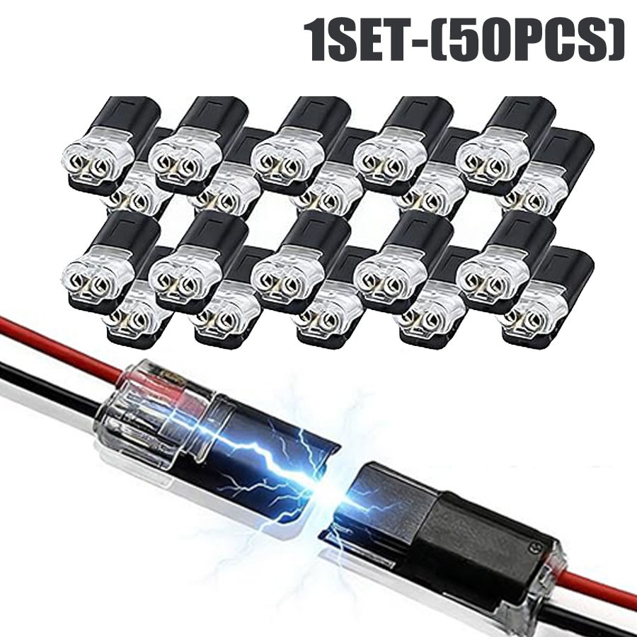 2026 Double-Wire Plug-in Connector, Cable Clamp with Locking Buckle, AWG 18-22👍