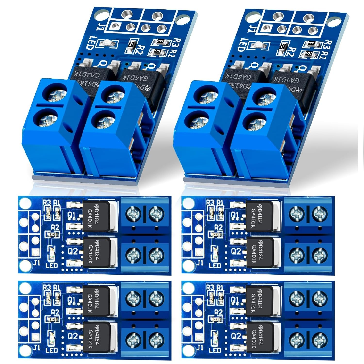 6 PCS Dual High-Power MOSFET Trigger Switch Drive Module, Upgrade 0-20KHz PWM Ad