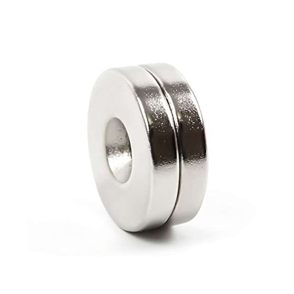 25mm Countersunk Ring Rare Earth Neodymium Disc Strong 5mm Hole Magnets N35 lot