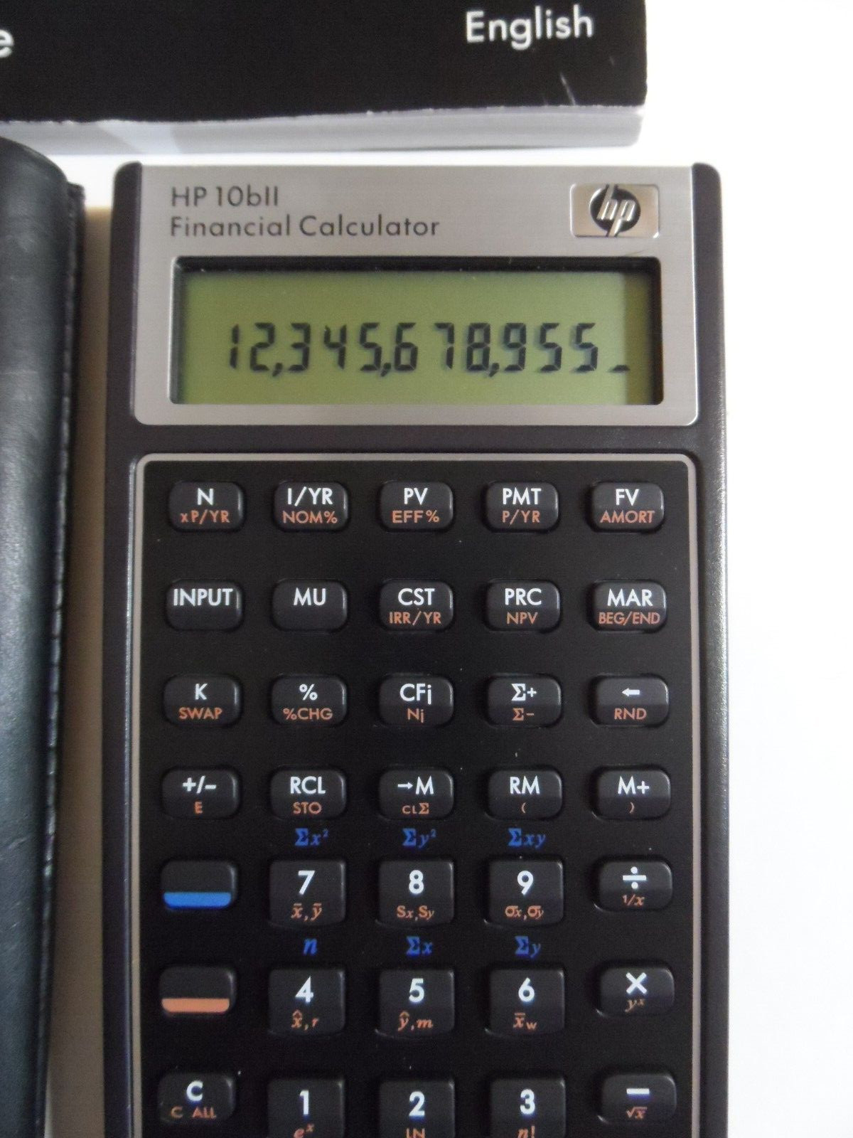 HP 10bll Financial Calculator + Manual – EXCELLENT