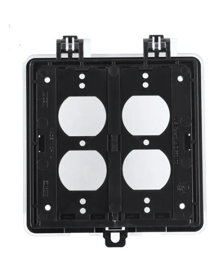 Weatherproof GFCI / Outlet In Use Outdoor Clear Bubble Cover- 2 Gang