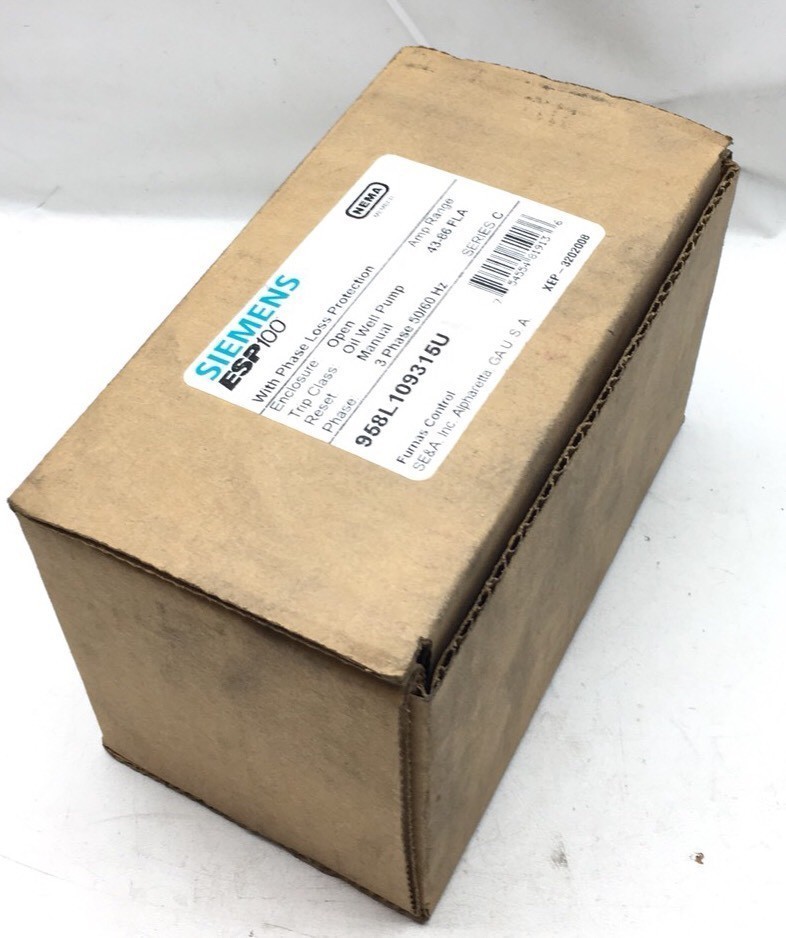 NEW SIEMENS ESP100 FURNAS CONTROL 958L10935U SOLID STATE OVERLOAD 43-86 AMPS
