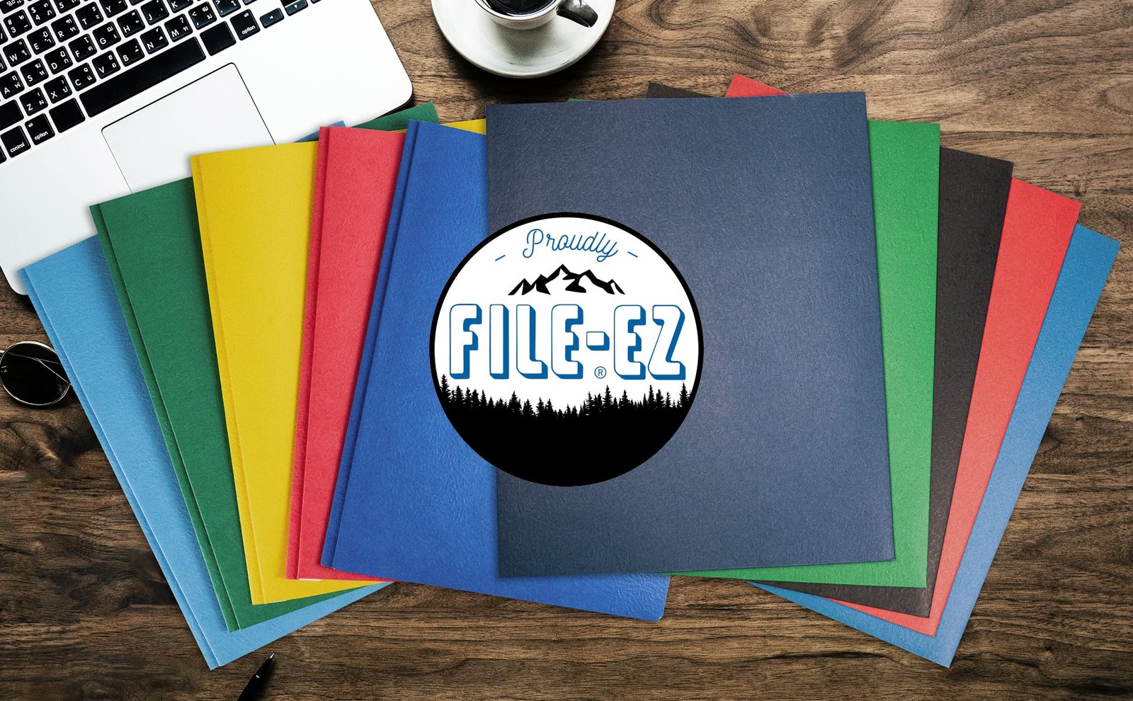 Two-Pocket Folders 25 Pack Green Textured Letter Size Paper for School Office