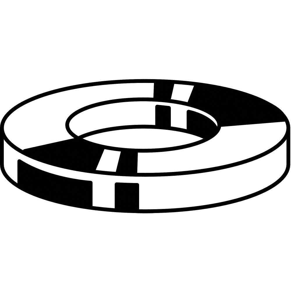 GRAINGER APPROVED U38157.137.0001 FltWsh,HDGal,Stl,1-3/8″,3 1/4×0.18in,5PK 25DK2