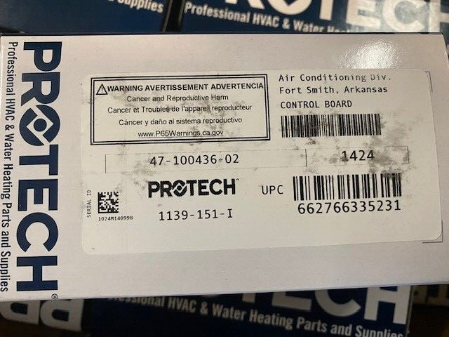 Rheem 47-100436-02 Control Board UTEC 1139-151 (NEW)