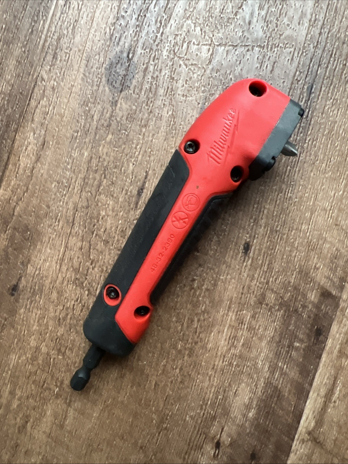 Milwaukee 48-32-2390 SHOCKWAVE Impact Right Angle Adapter w/ Optimized Shockzone