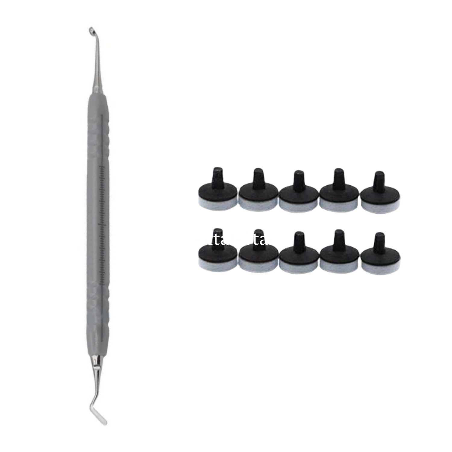 Dental OptraSculpt Foam Pads Kit Veneer Composite Resin Filling Spatula Handle
