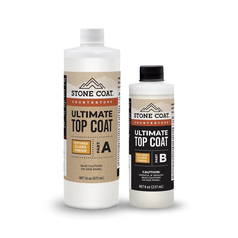Stone Coat Countertops Ultimate Top Coat Epoxy – DIY Epoxy Resin Kit with Ex…
