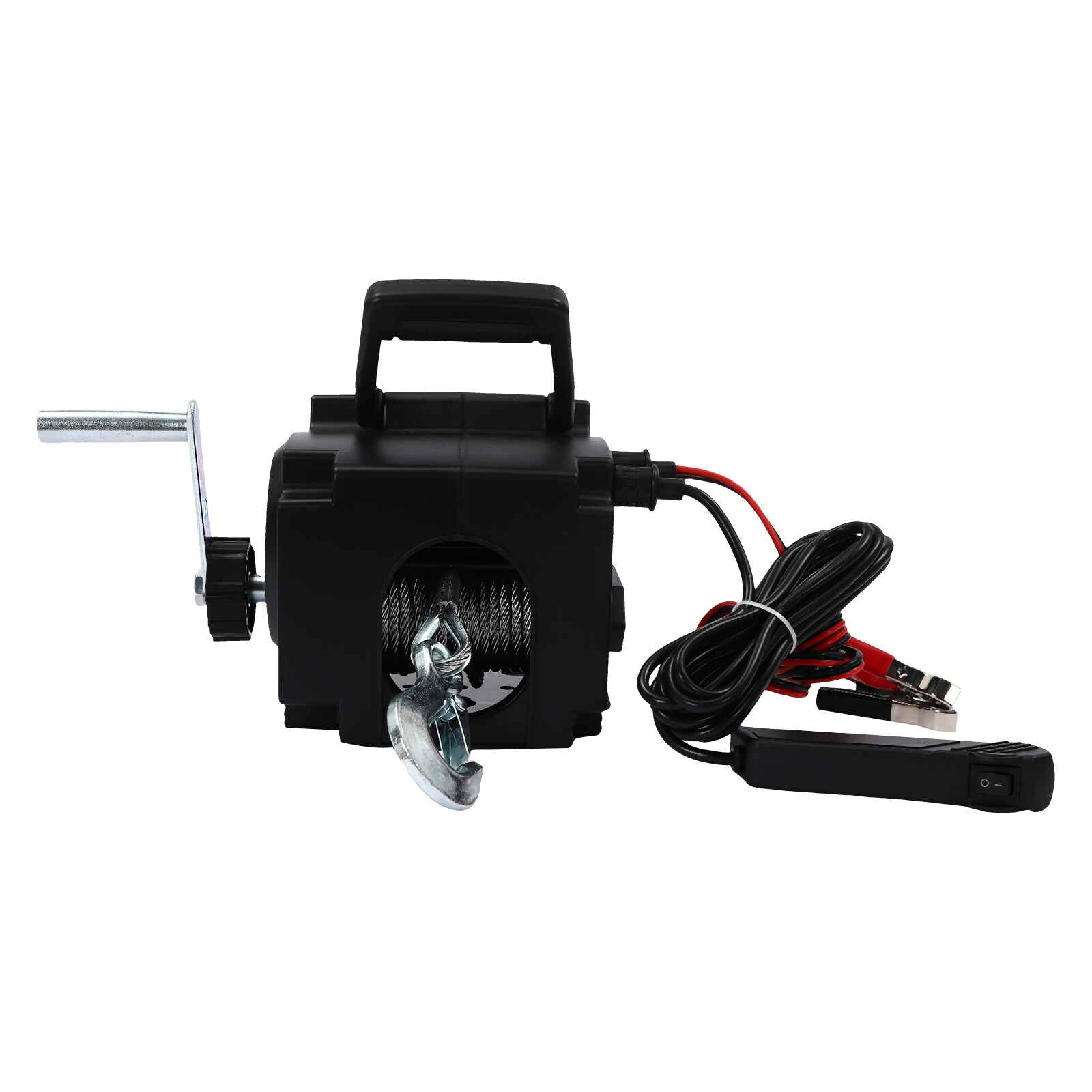 Portable Electric Winch 12V 2000LBS Steel Cable ATV UTV Wireless Remote Control