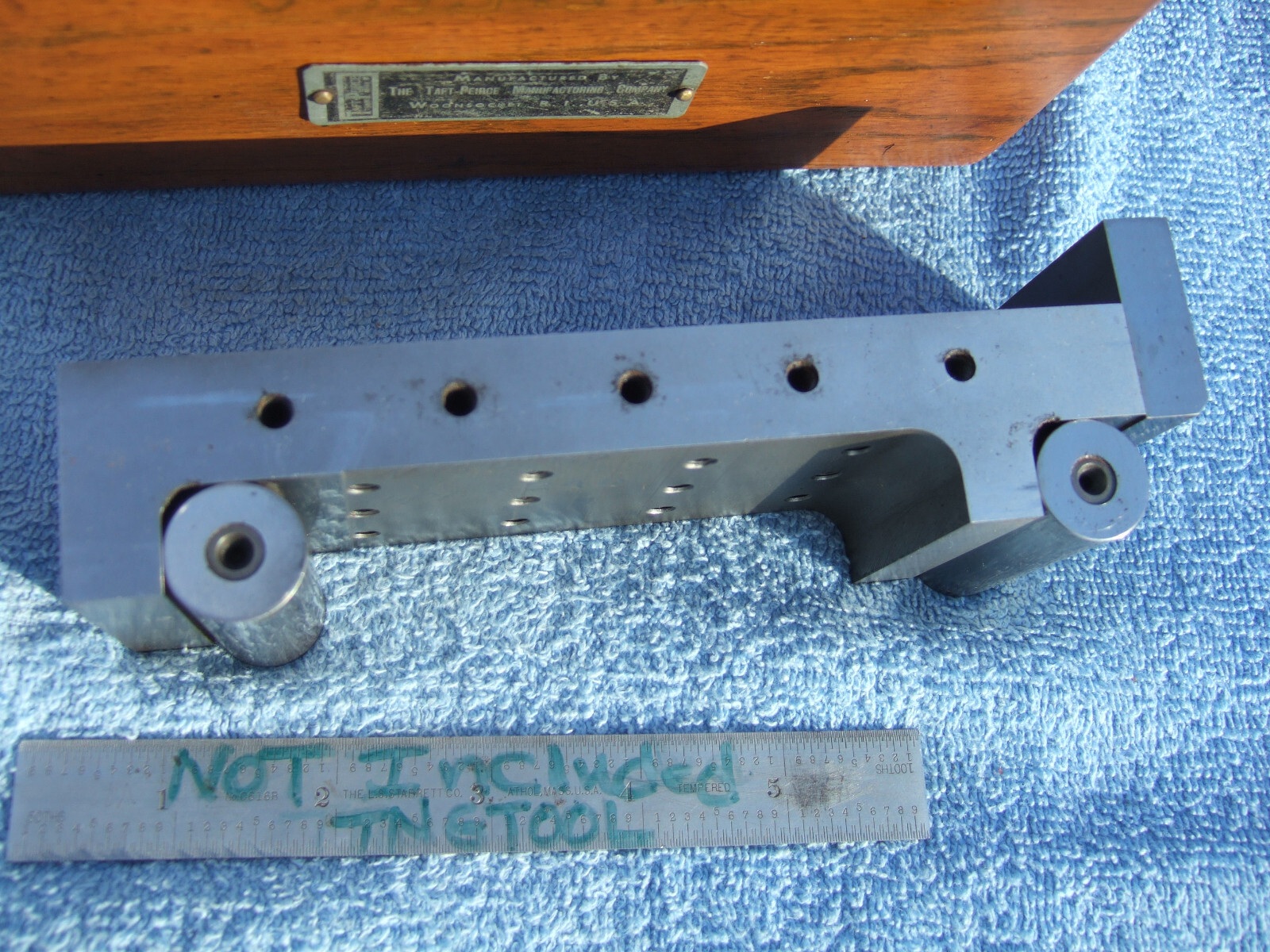 SINE PLATE TAFT-PEIRCE SINE PLATE 1A TOOLMAKER MACHINIST GRIND INSPECT EDM MILL