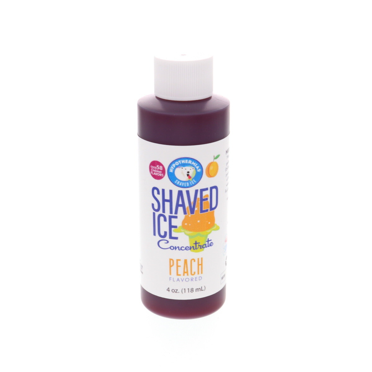 Hypothermias PEACH Flavor Syrup 🍧 Snow Cone machine Concentrate UNSWEETENED
