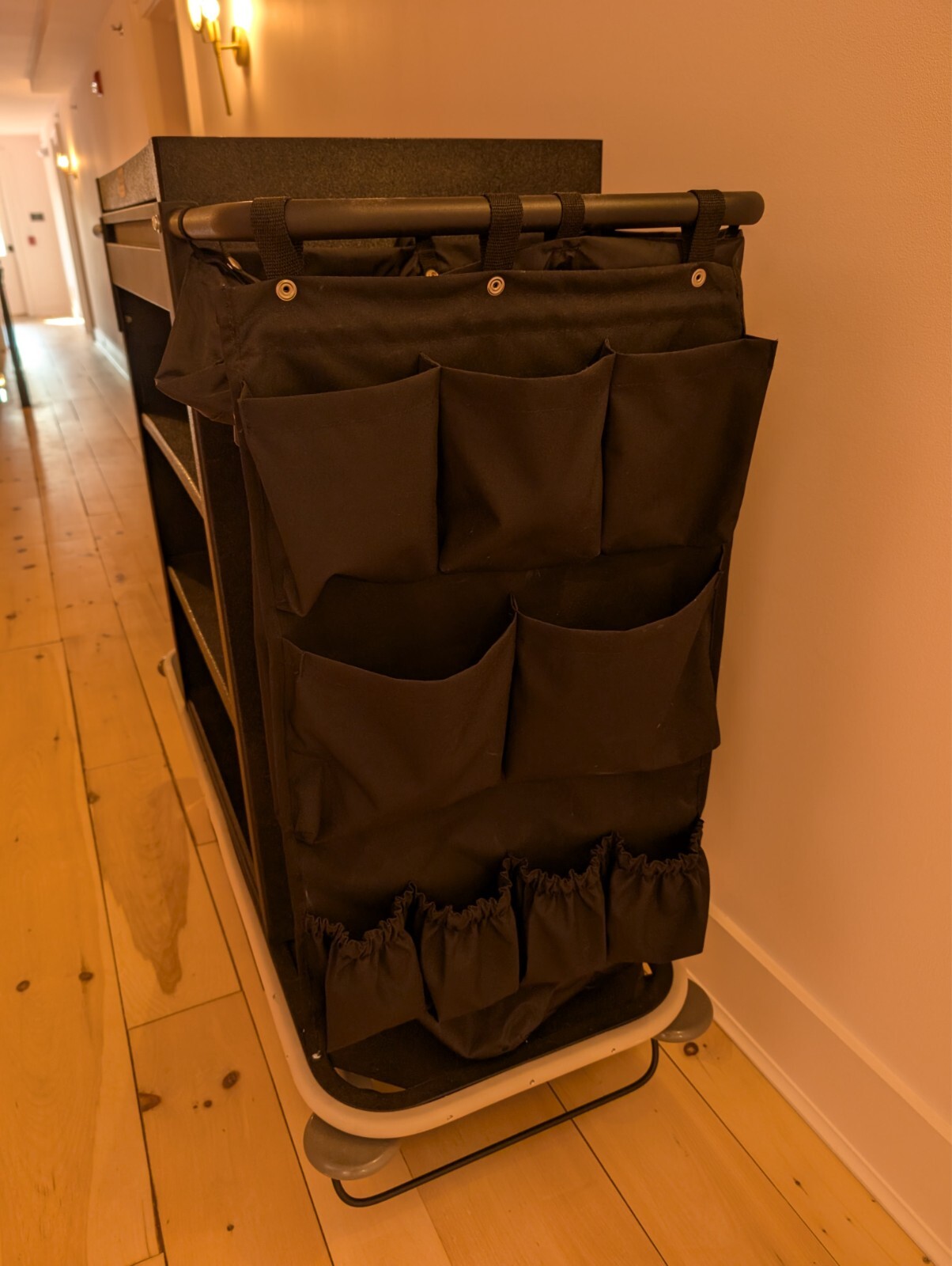 Forbes All Black Housekeeping Cart Model 2200-38