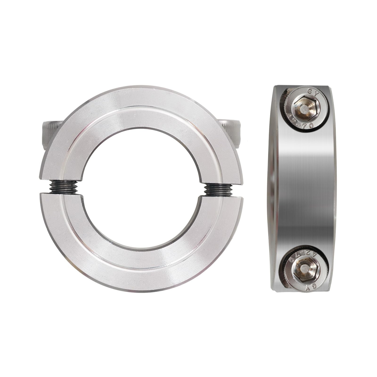 4 Pack 304 Stainless Steel Shaft Collars 7/16″ Bore Set Screw 7/8″ OD x 7/16″…