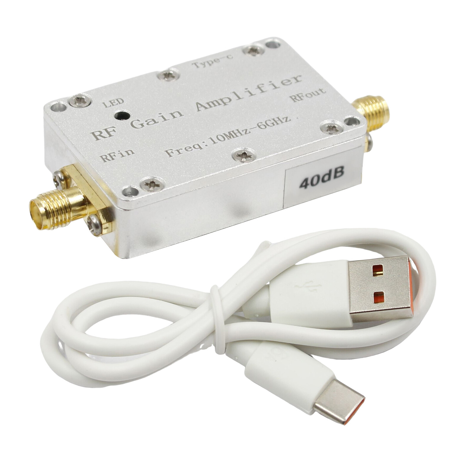 10M-6GHz RF Amplifier 40dB High Gain Driver Receiving Amplifier Signal Module US