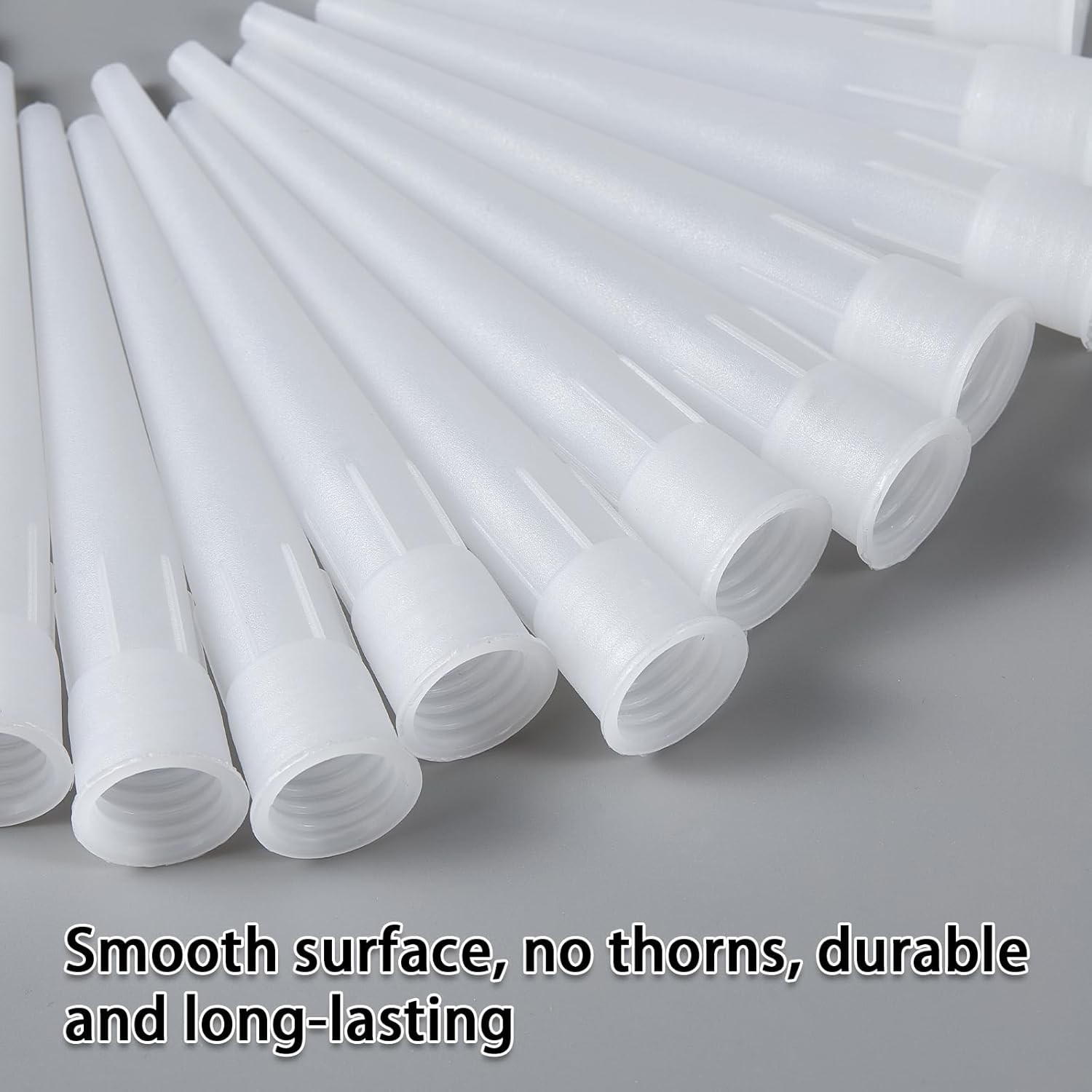 QDiShi Caulking Nozzle Tips 10cm/4inch 30Pcs – Plastic Gun white