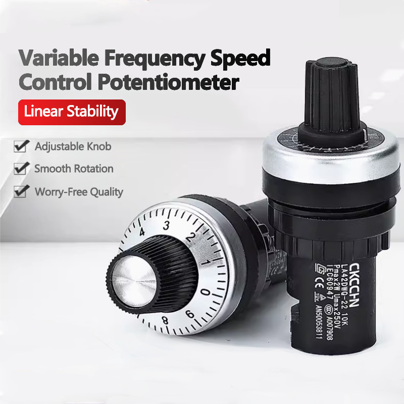 4-20 Pack LA42DWQ-22 22mm Panel Mount Potentiometer, 5K/10K Ohm, 2W 250V USA