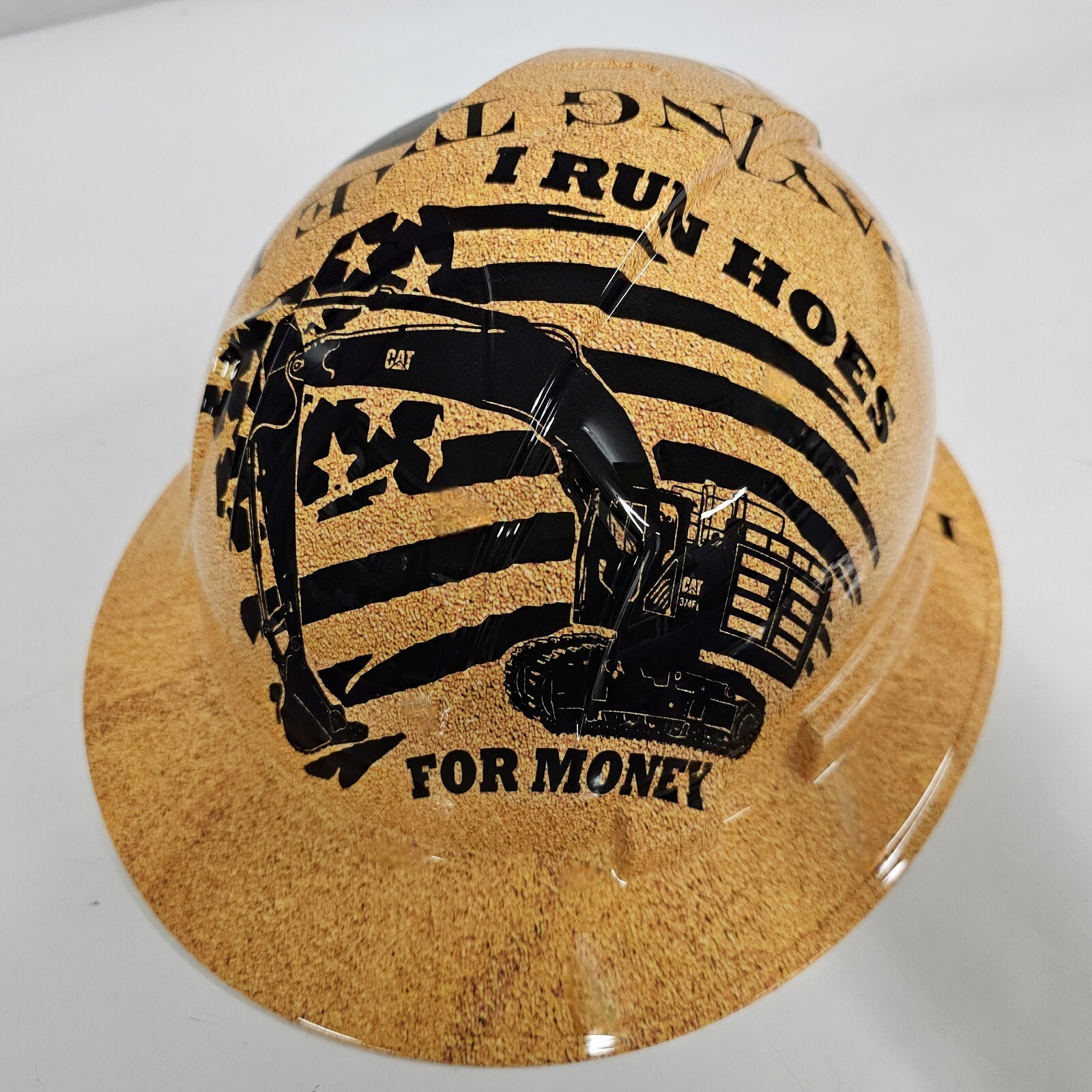 full brim hard hat custom hydro dipped IN DIRT LIFE DIRT PAYING THE BILLS NEW