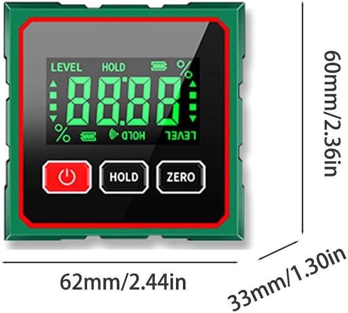 Digital Angle Finder W/ Laser Level Inclinometer Magnetic Angle Gauge Protractor