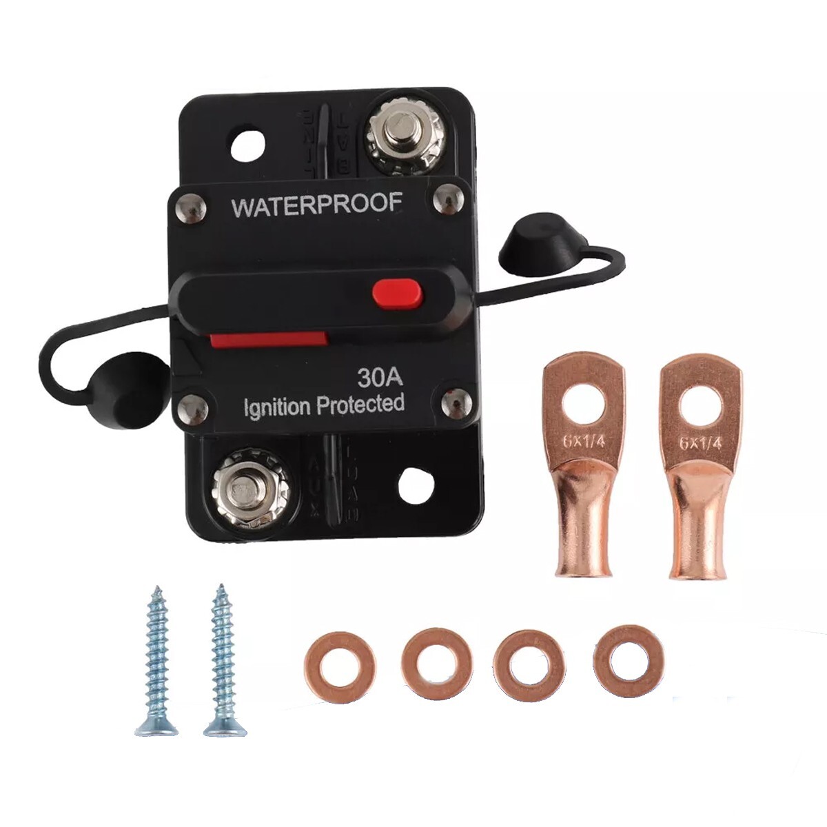 30A Automotive Marine Circuit Breaker with Manual Reset Surface-Mount