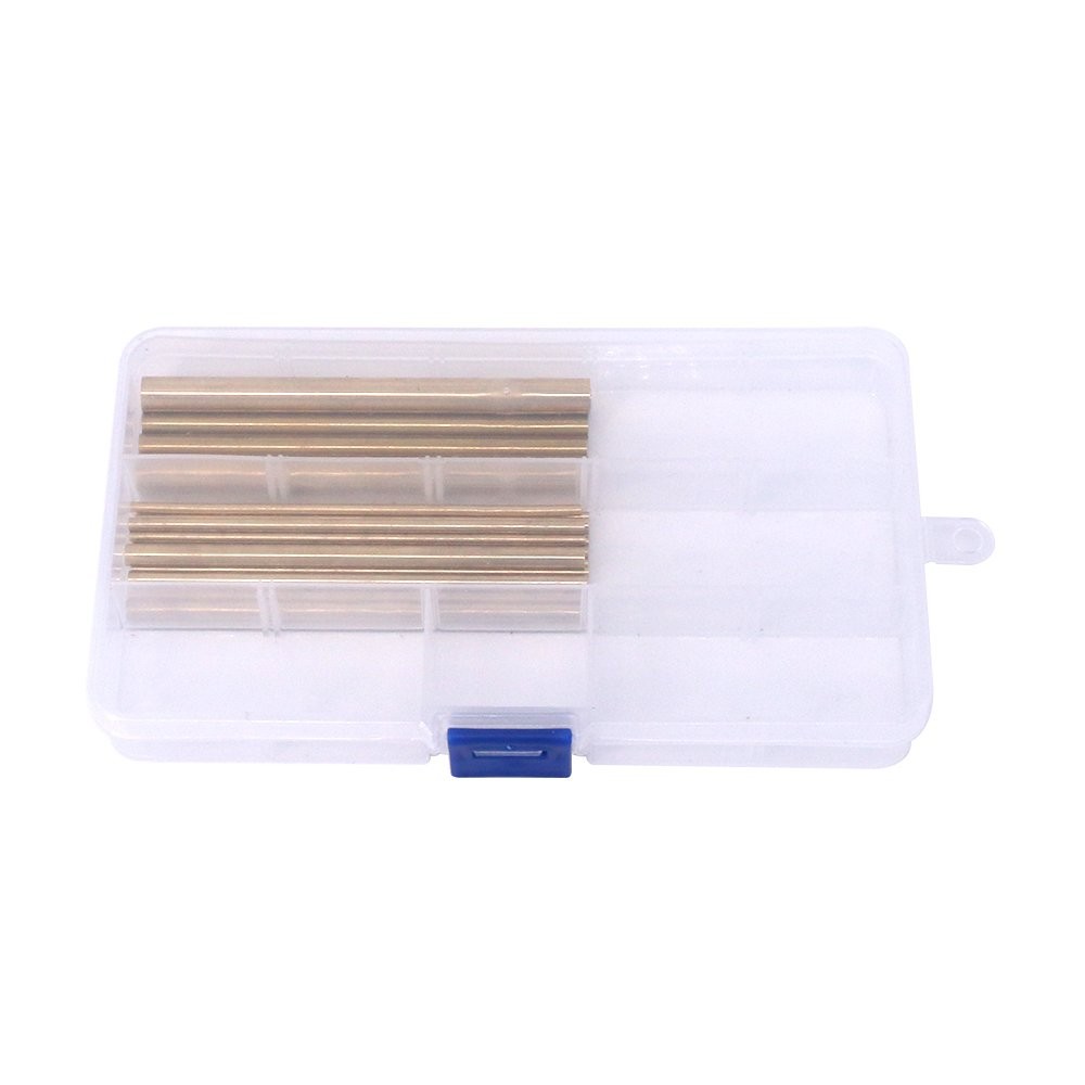 Swpeet 18Pcs Assorted Brass Solid Round 2mm x 100mm to 8mm x 100mm,