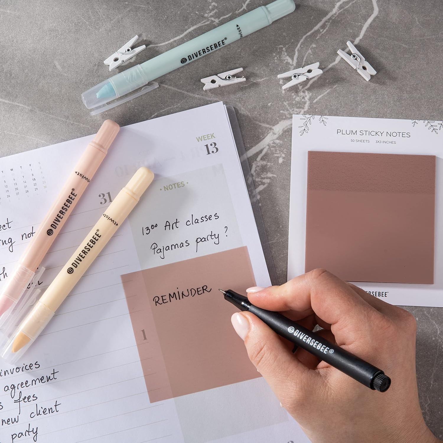 Aesthetic 50 Sheets 3×3” Clear Sticky Tabs – Ideal for Bible Journaling & More