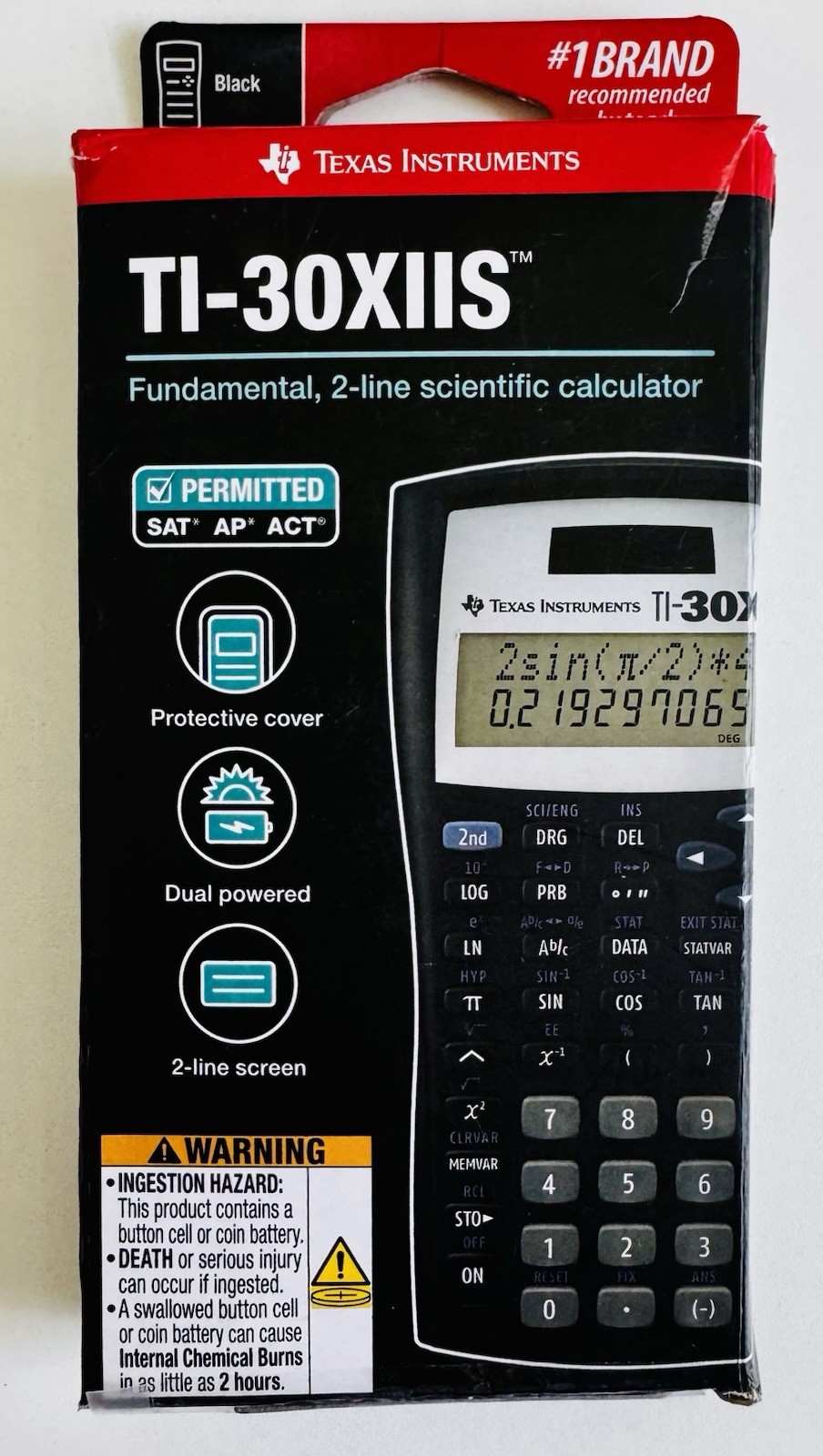 Texas Instruments TI30XIIS Scientific Calculator NIB 2-Line Display