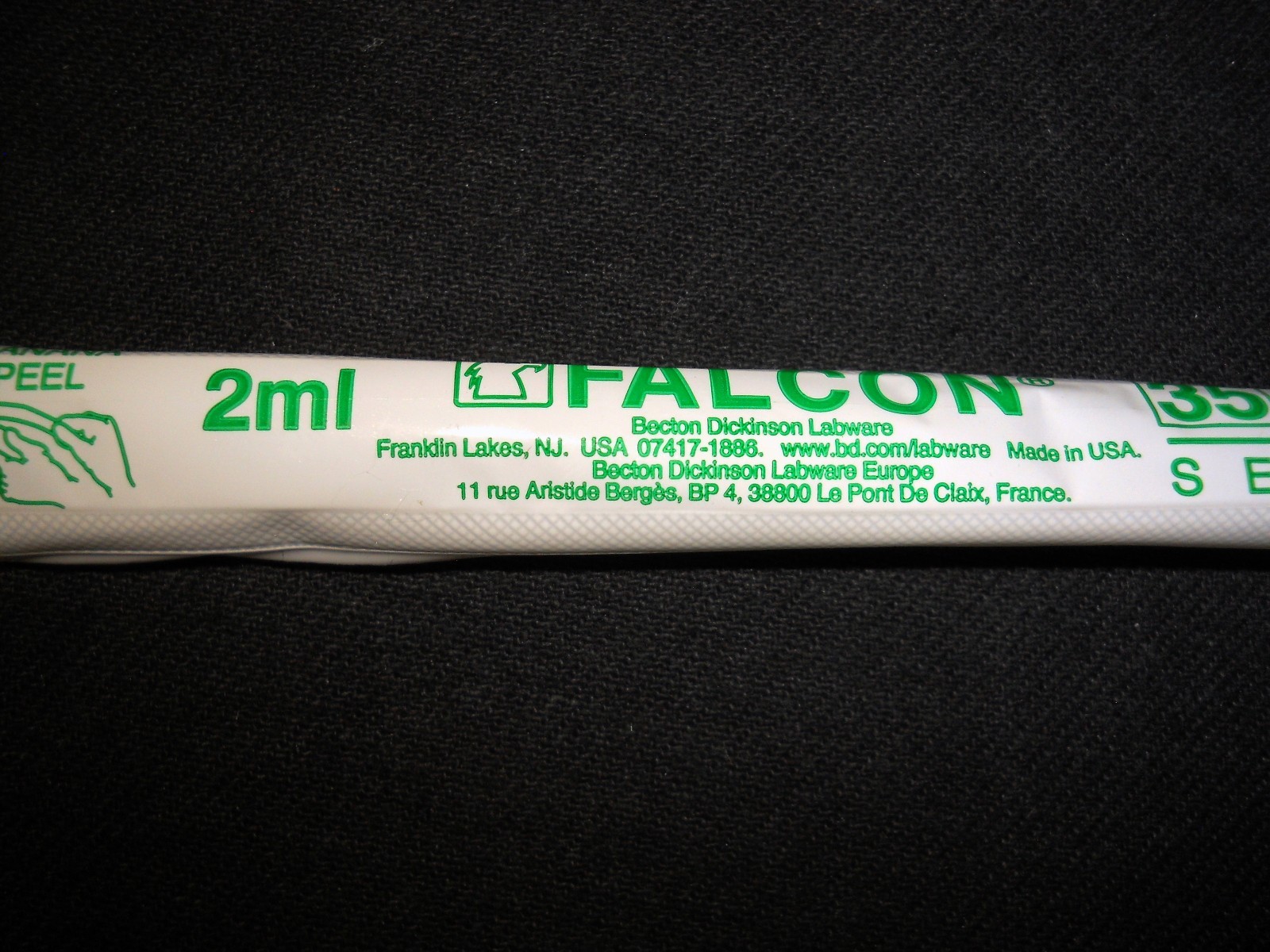 (100) BD Falcon Sterile 2mL Individually-Wrapped Serological Pipets, 356507