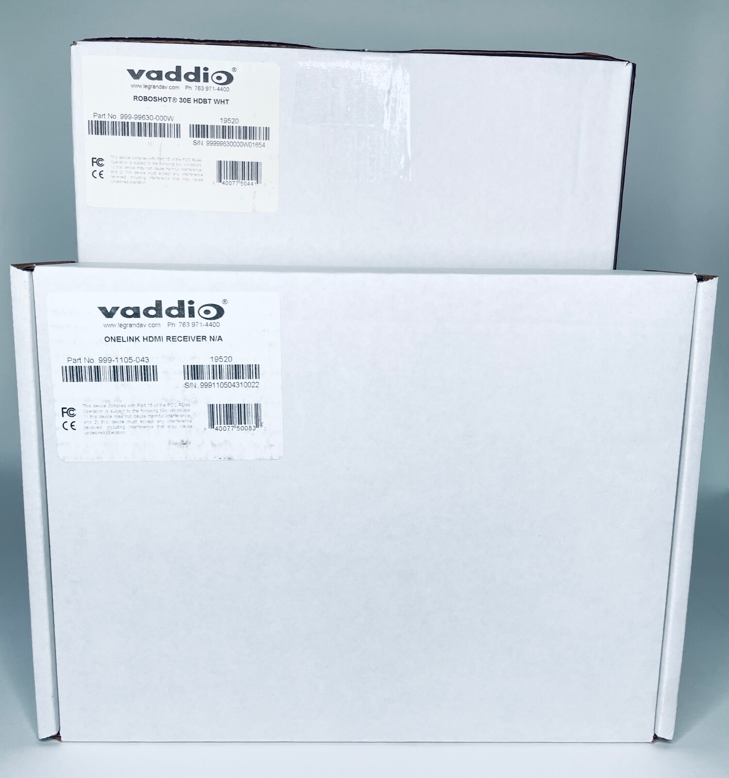 VADDIO RoboSHOT 30E HDBT OneLINK HDMI System 999-99630-100W (White) OPEN BOX