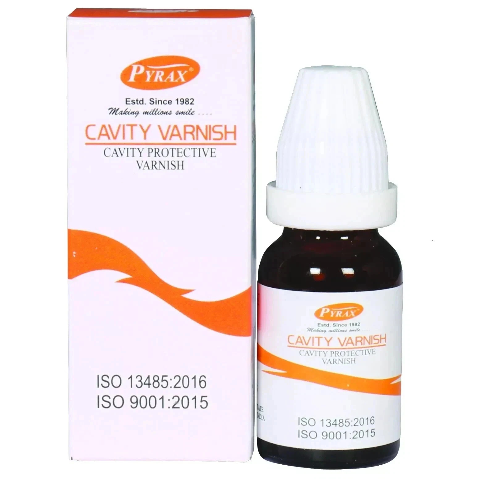 Hyperesthesia Bottle of 15 ml Pyrax Cavity Varnish for Treatment of Teeth (fs),