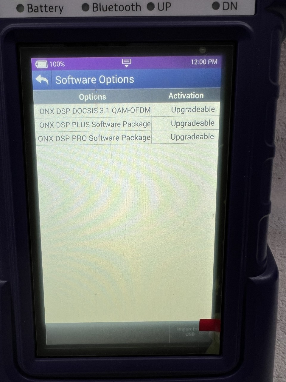Viavi ONX-220 Base Service meter with charger
