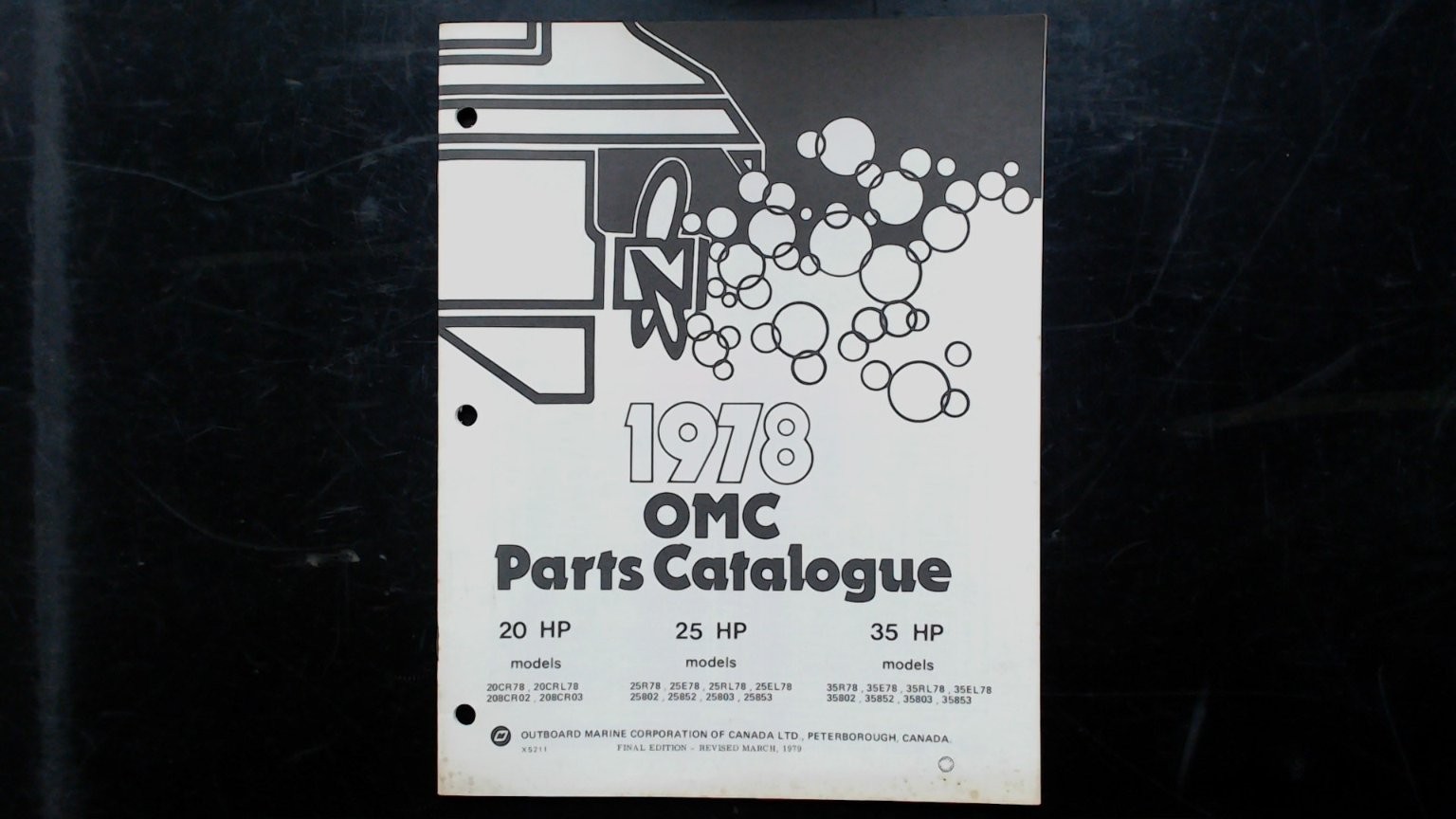 OMC 1978 Parts Catalogue 20-35 HP Outboard Marine Manual X5211