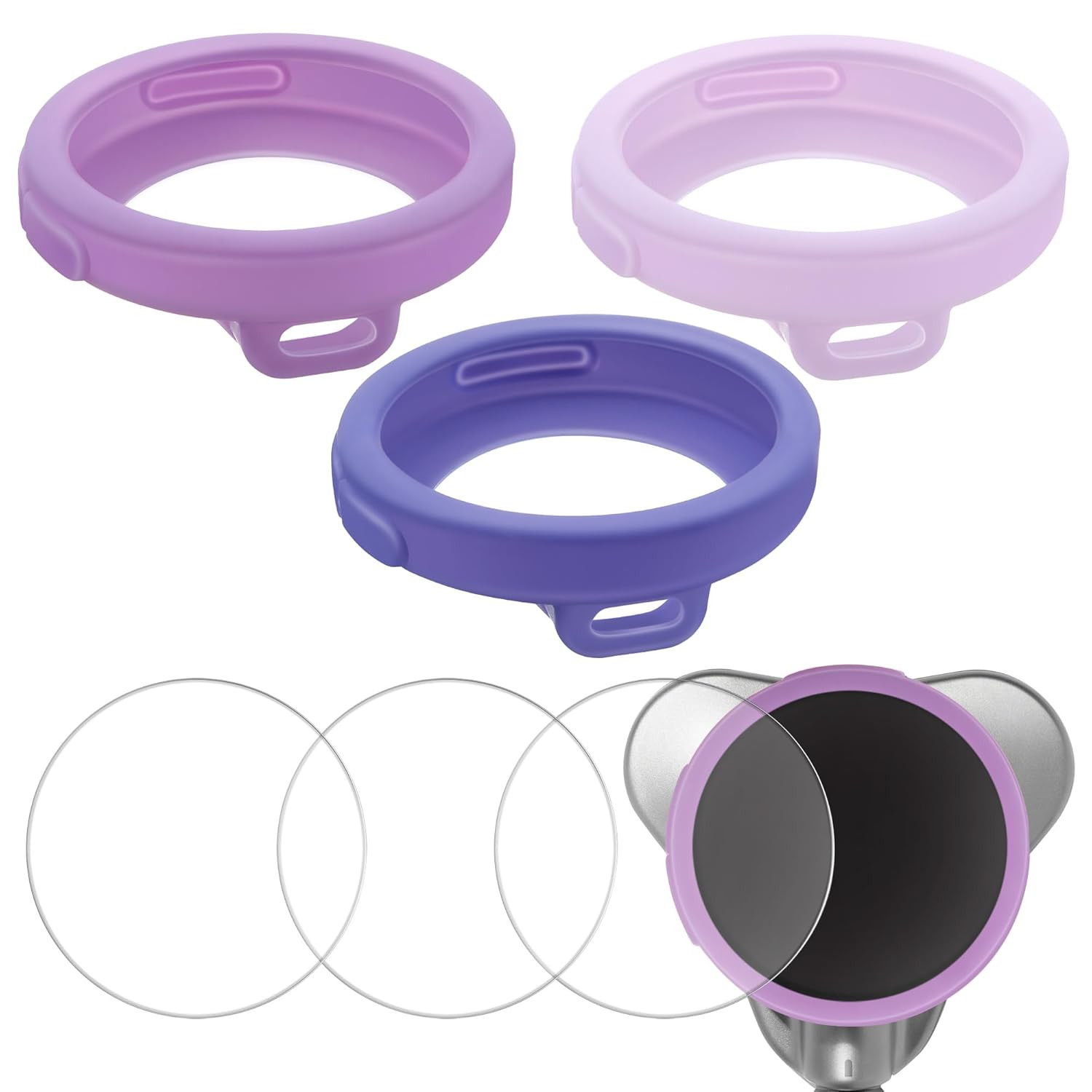 Stethoscope Protection Kit Compatible with EKO Core 500, 3 2.5D Tempered Glass S