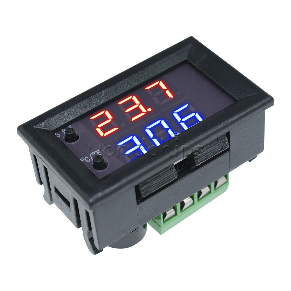 1-10Piece DC12V W1209WK Digital Thermostat Temperature Control + NTC 10K Sensor