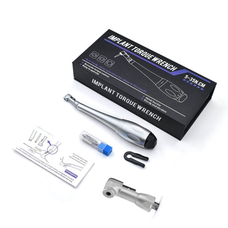 US Dental Universal Implant Kit Torque Wrench Contra Angle & 16pcs Drivers