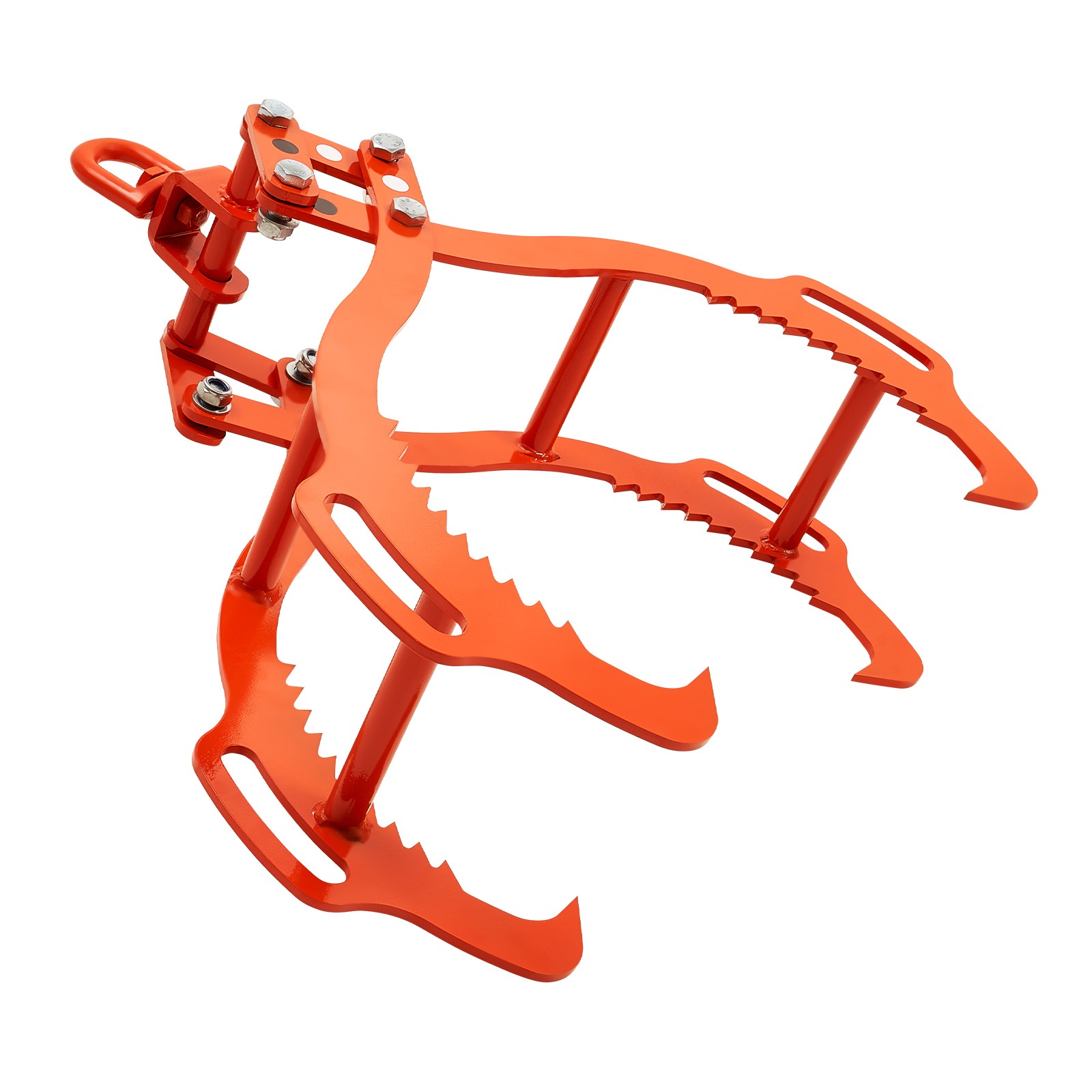 VEVOR 36in Log Lifting Tongs 4 Claw Solid Steel Log Grapple Swivel Log Tools