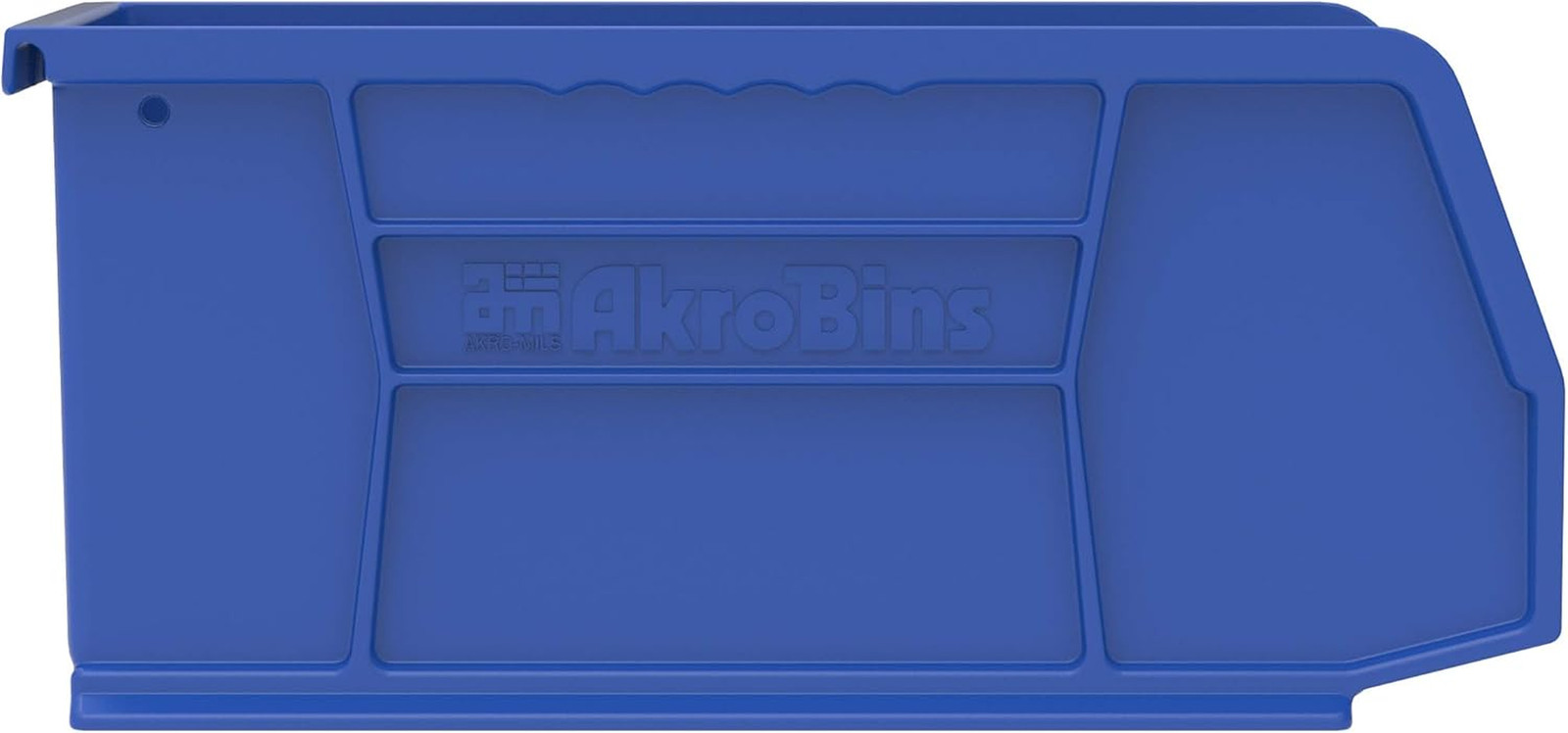 Space-Saving Stackable Plastic Storage Bins – 12-Pack, Blue, 9″x6″x5