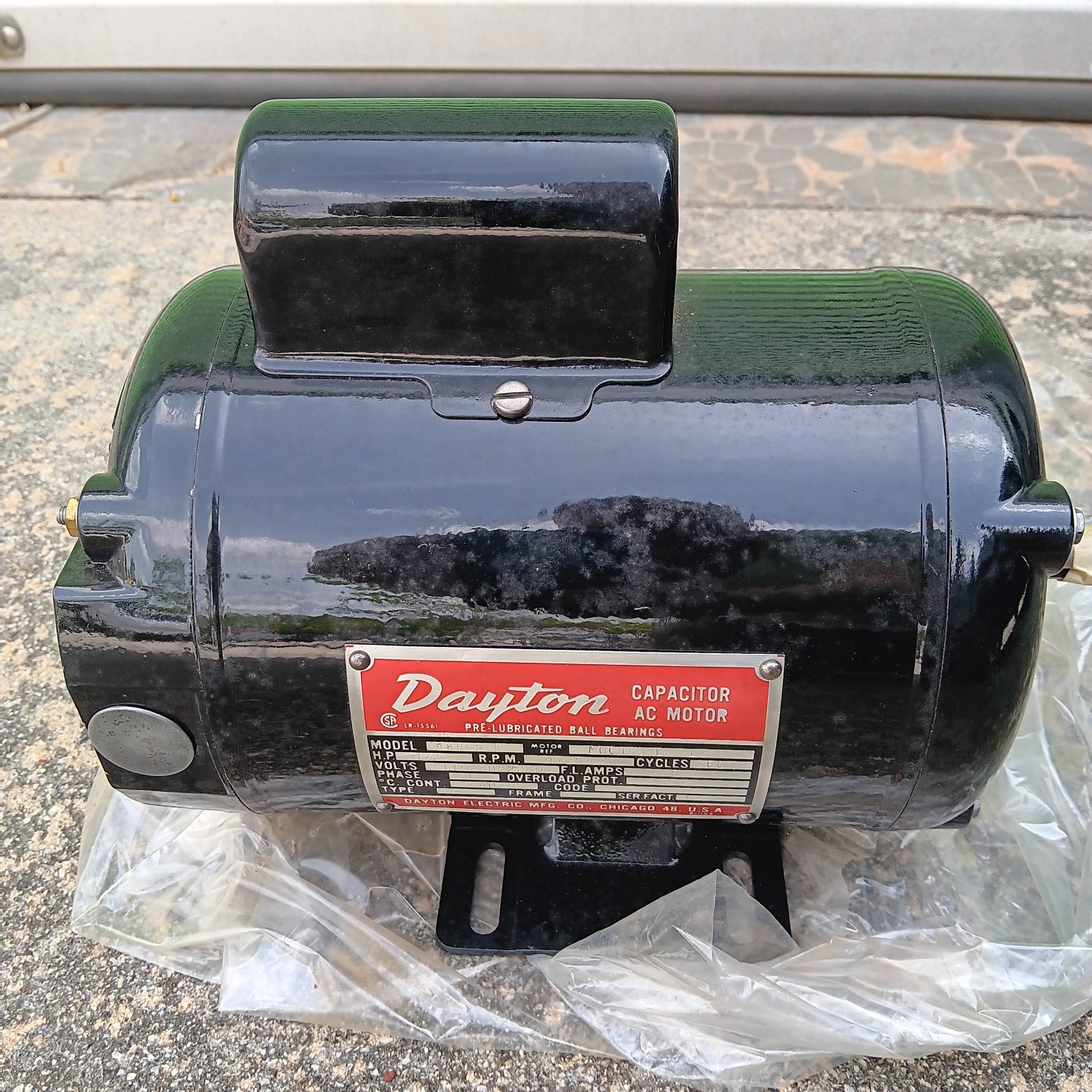 Dayton 1/2 HP AC Motor NOS Model: 4K855-F