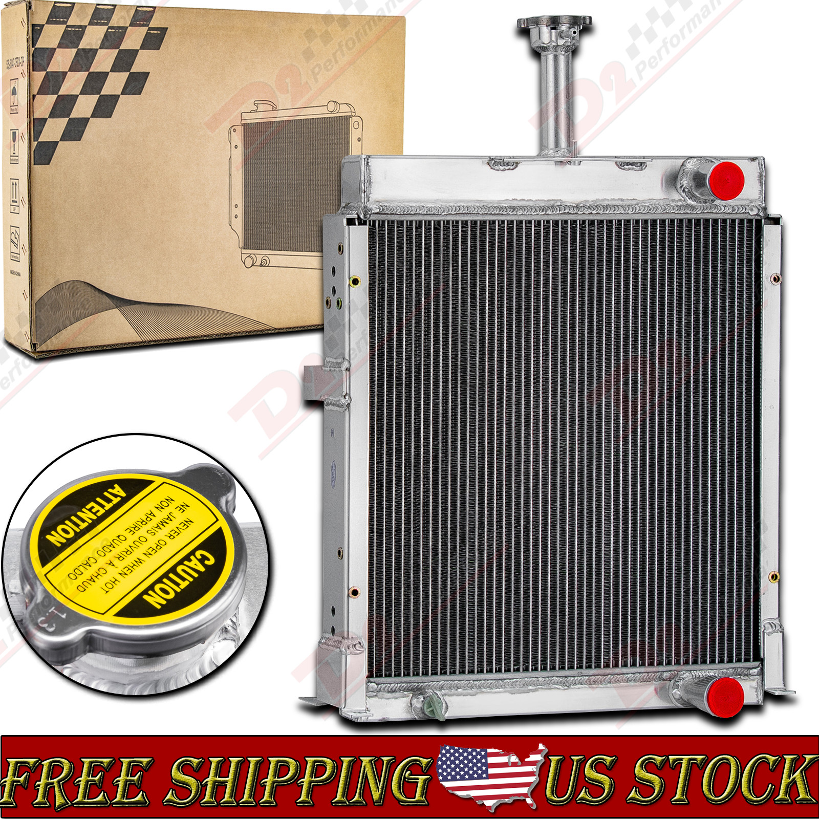 3 Row Radiator For Case IH Tractor 484 485 574 585 685 784 885+ 84524C93 Tractor