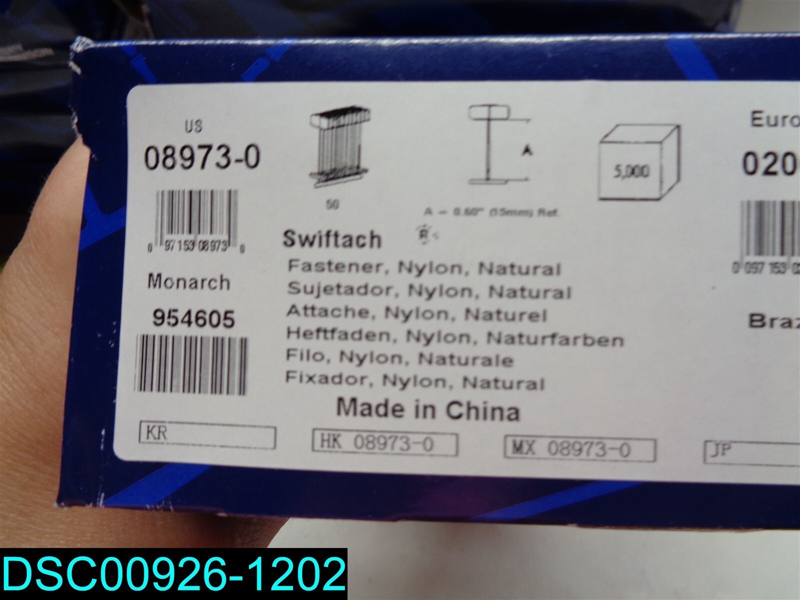 QTY=50,000: Avery Dennison 08973 1/2″ (15MM) Heavy Duty Fasteners Barbs