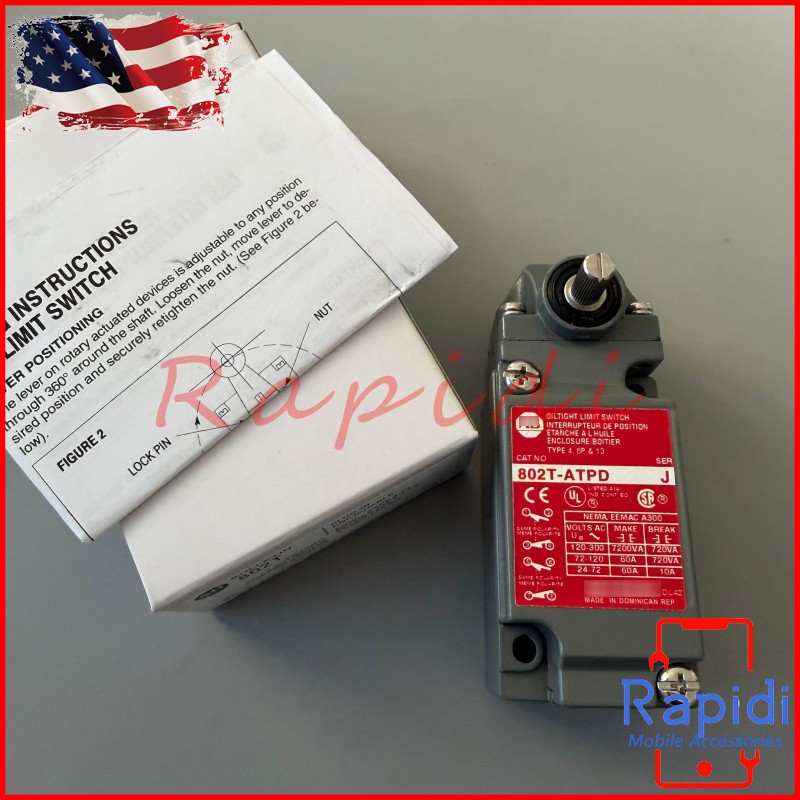 Metal Plug-In Oil Tight Limit Switch Lever 802T-ATPD For Allen Bradley 802TATPD