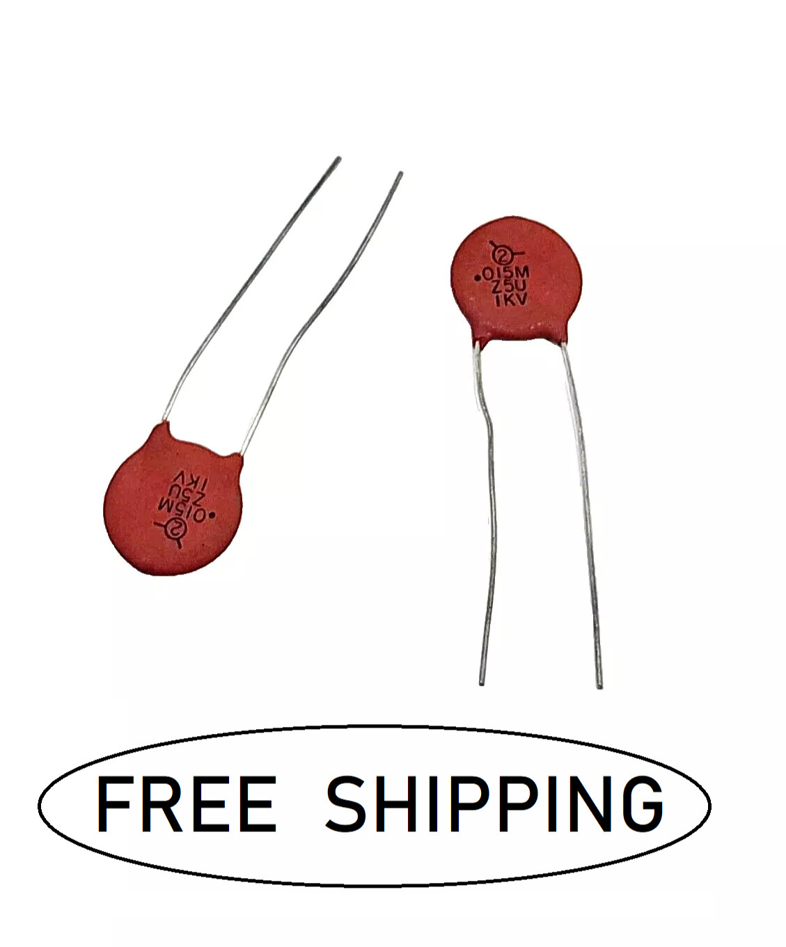 (2x) 0.015uF – 1000V – Radial Lead Ceramic – Sprague Capacitors 5GAS15