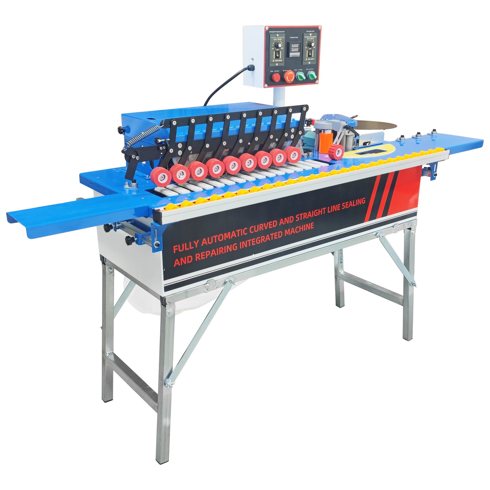 110V Automatic Straight Curved Line Edge Banding Machine 0-19.7ft/min Edge speed