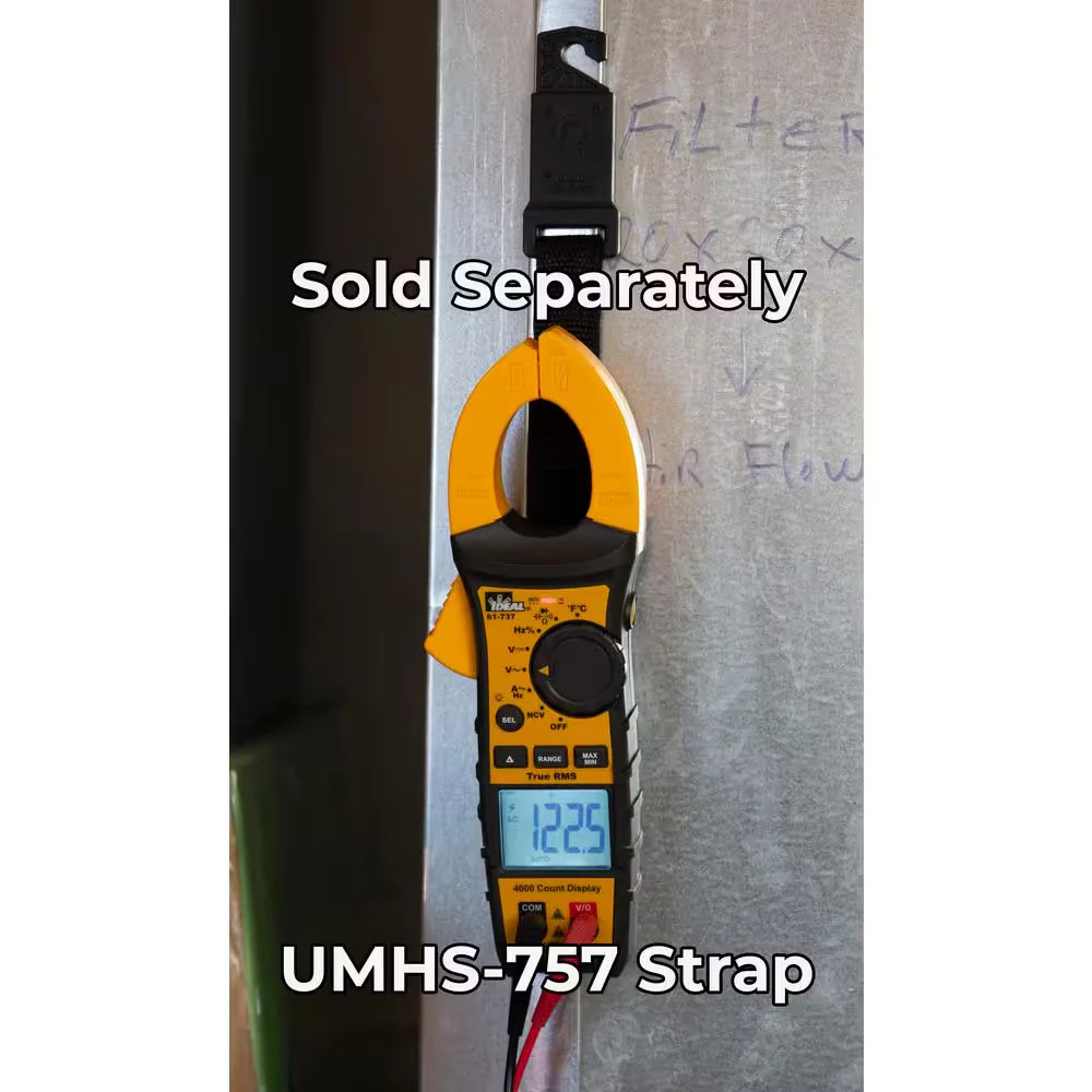 IDEAL 400Amp 600V AC/DC Digital TRMS Clamp Meter with NCV and Temp Audible Alert